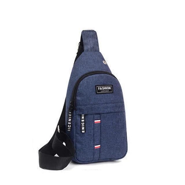 2023 New Men's Chest Bag New Fashion Korean-Style Casual Sports Water-Proof Shoulder Crossbody Bag Cross Body Chest Bag For Male