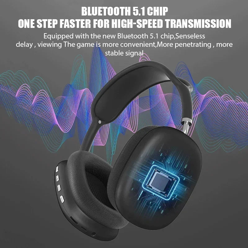 Headset max Bluetooth P9, For Kids Gaming.