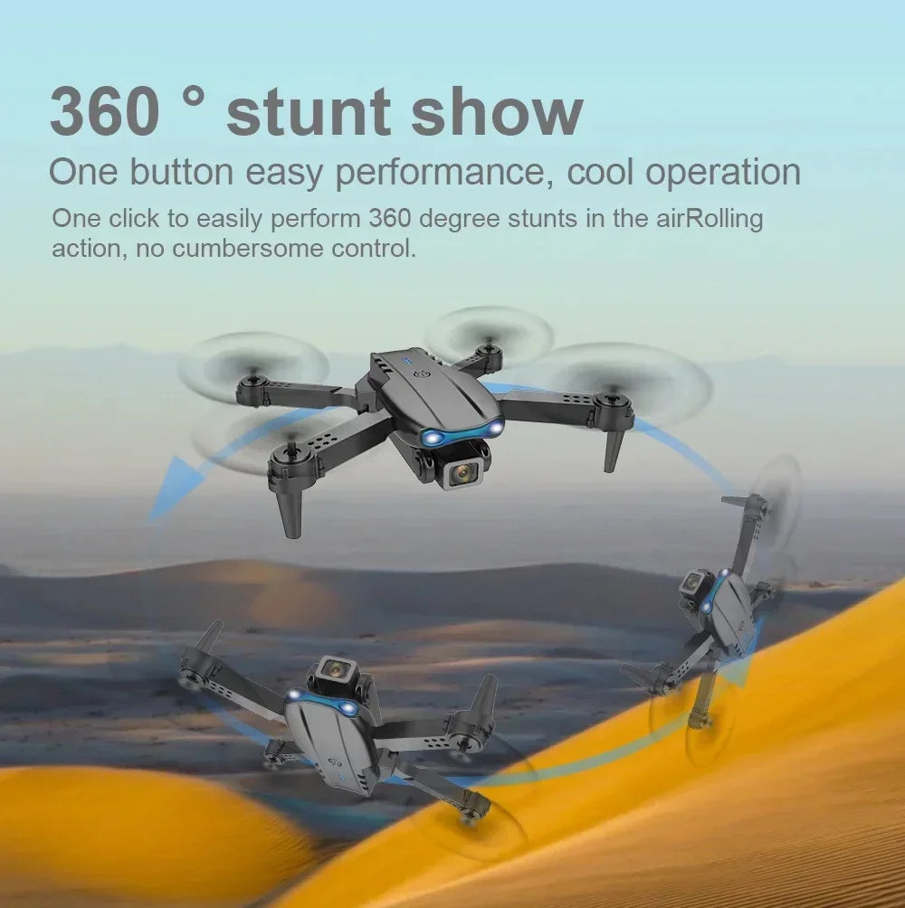 E99 Pro Drone Quadcopter Remote Control Handle Four Axis Aircraft HD 6K Photography UAV Altitude Fixation Helicopter Toys For KIds