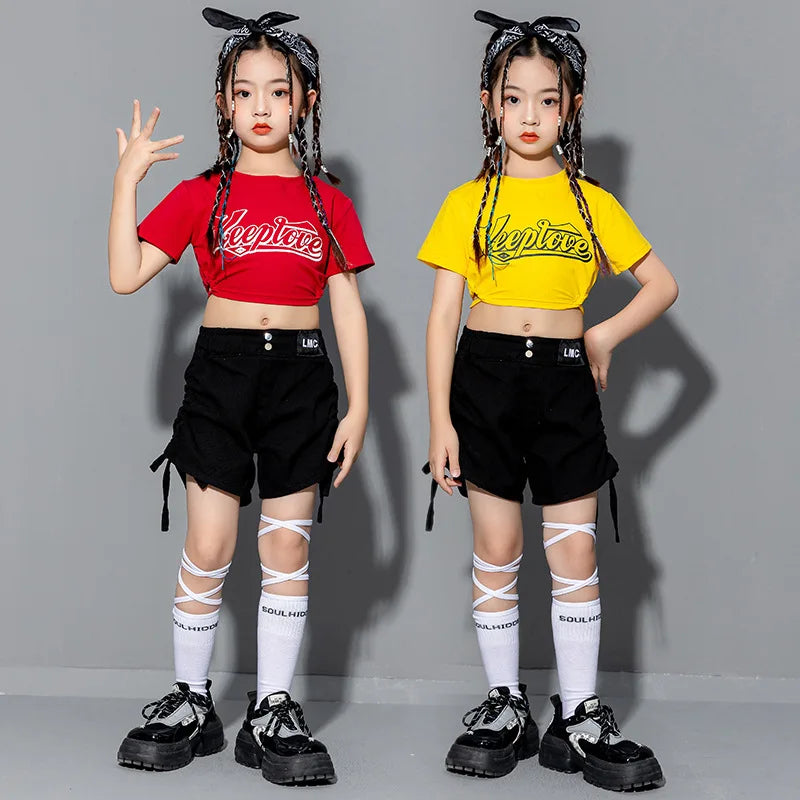 Denim Fashion Summer T Shirt And Shorts For Girls