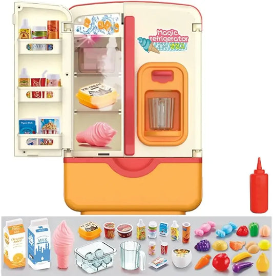 Kitchen Toys / Refrigerator with Ice Dispenser Pretend Play Appliance for Kids